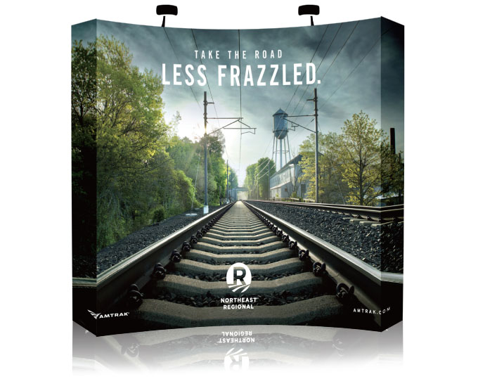 10FT Curved One Fabric Pop Up Display - Image 5