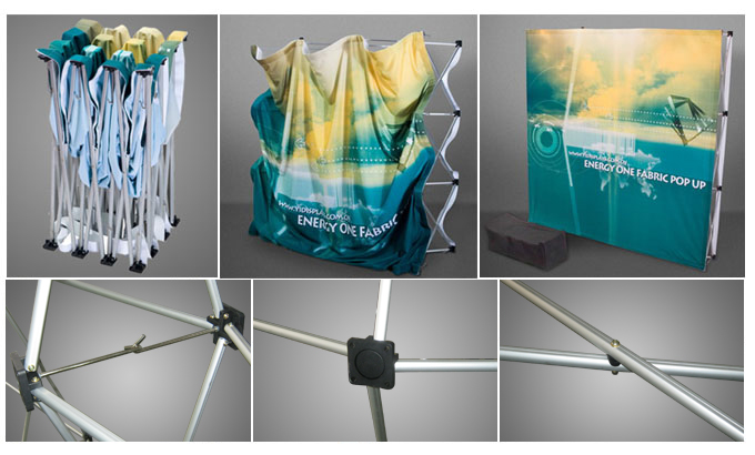 8FT Straight One Fabric Pop Up Display - Image 8