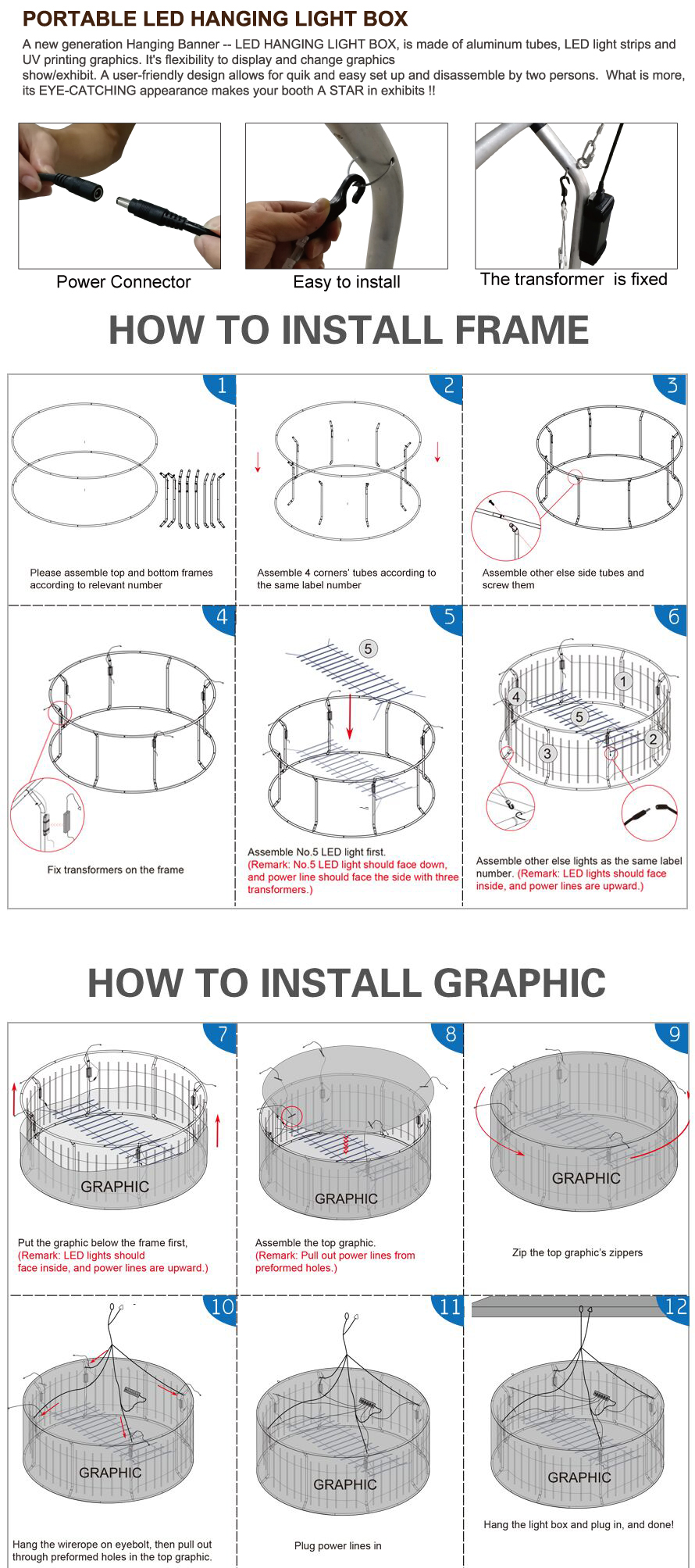Luminous Portable LED Hanging Light Box - Image 4
