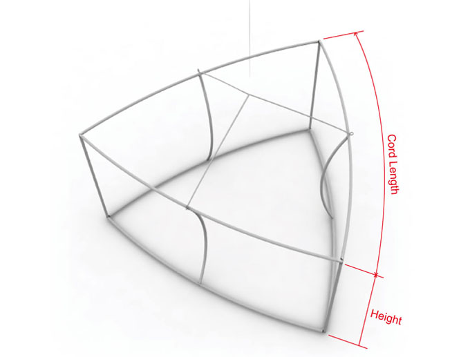Curved Triangle Hanging Banner - Image 6