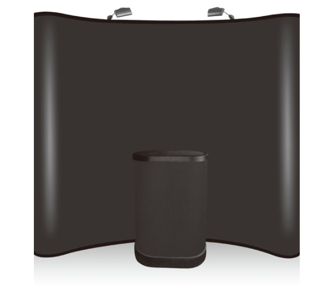 8 Foot Curved Backwall with lights - Image 5