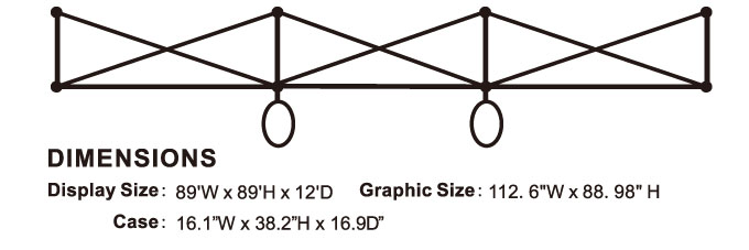 10FT Curved One Fabric Pop Up Display - Image 11