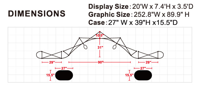 20FT Energy Pop Up Display S20B04 - Image 9