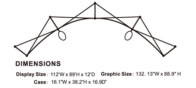 10FT Straight One Fabric Pop Up Display - Image 9