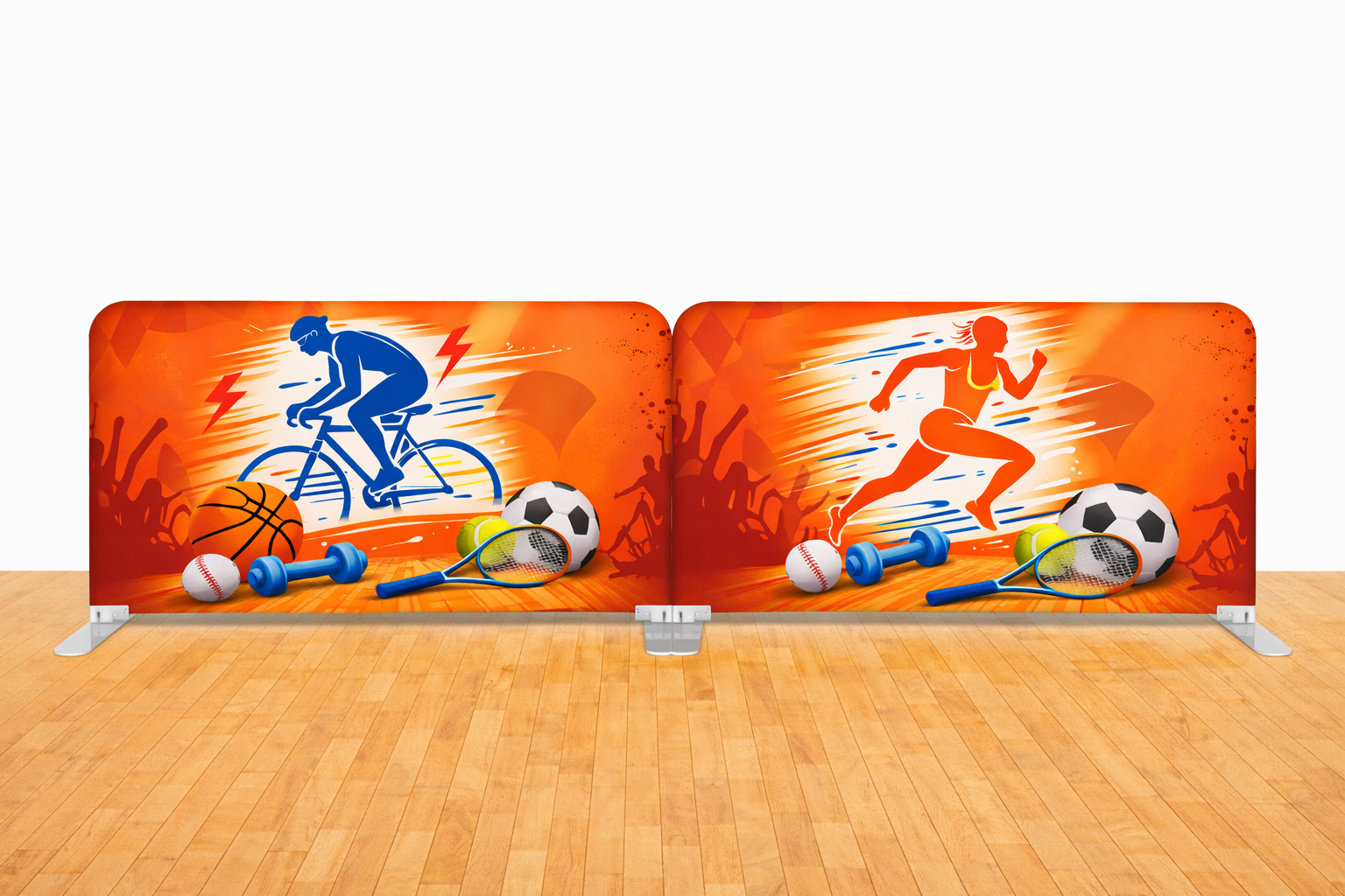 Large EZ Tube Barrier Indoor Double-Sided Display - Image 3